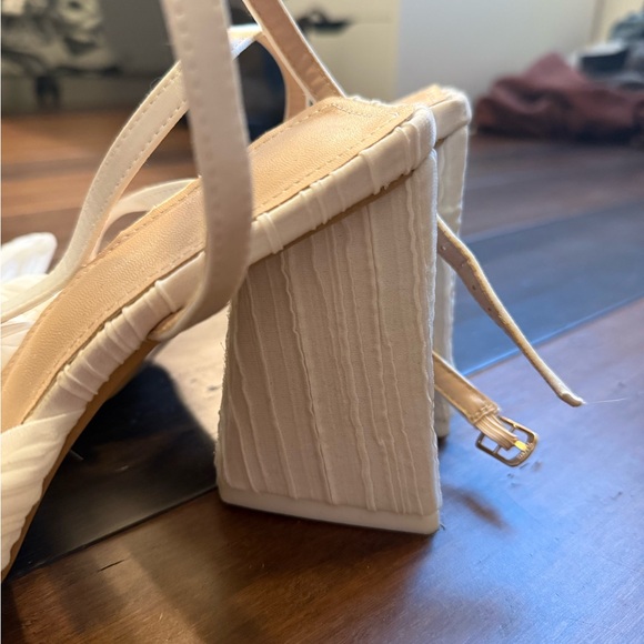 White Bridal Heels - Picture 2 of 2